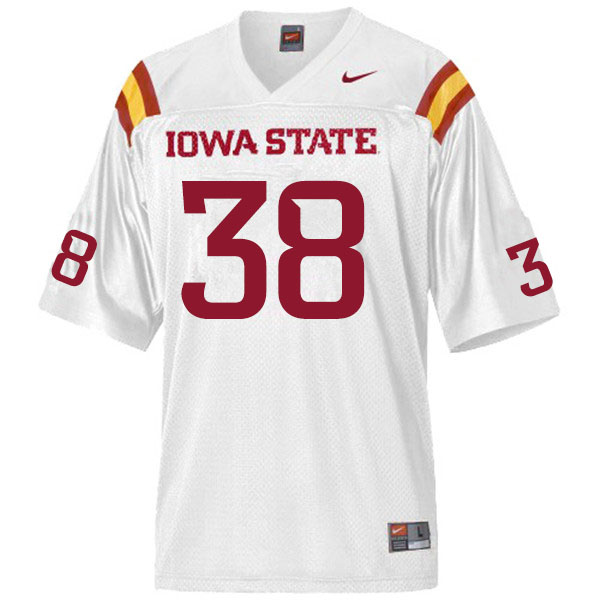 Men #38 Ar'Quel Smith Iowa State Cyclones College Football Jerseys Sale-White